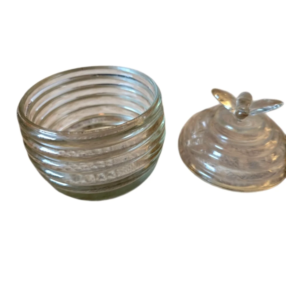 Clear Glass Honey Jar with Lid - Picture 3 of 4